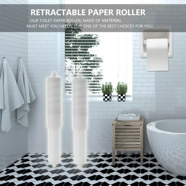 Paper Roller Toilet Paper Rod Tissue Box Shaft Paper Holder Roller Hotel Paper Holder Roller Bathroom Fixture Home Paper 3