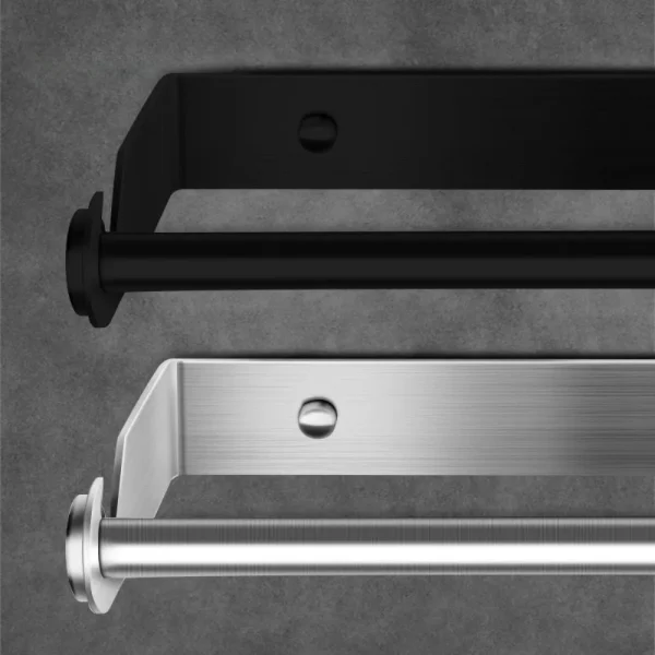 No Drill Stainless Steel Paper Towel Holder Wall Mounted Roll Stand for Kitchen Bathroom Wipe Hanging Storage Rack Tissue Holder 4