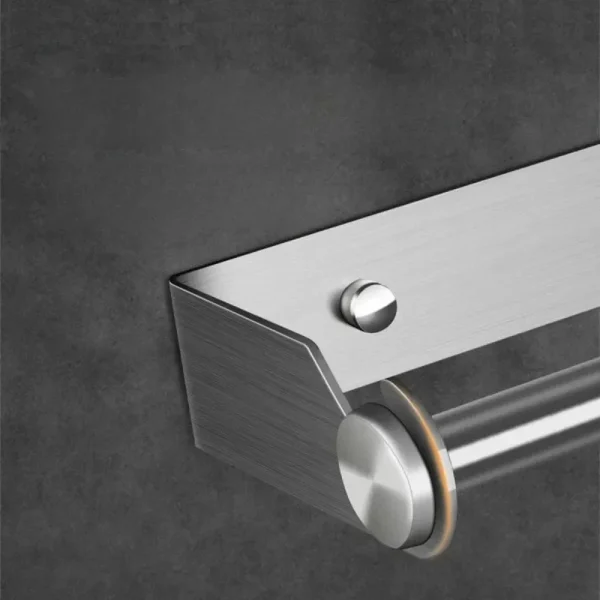 No Drill Stainless Steel Paper Towel Holder Wall Mounted Roll Stand for Kitchen Bathroom Wipe Hanging Storage Rack Tissue Holder 6