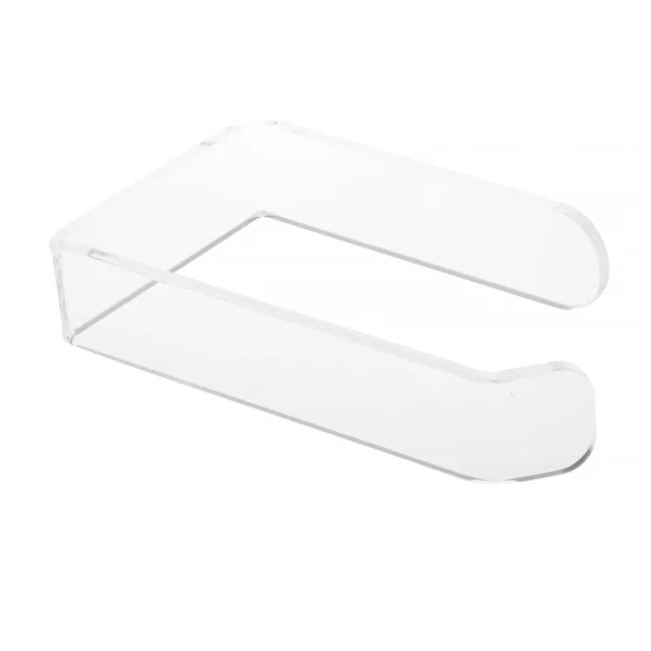 New 1PC Acrylic Toilet Paper Holder Tissue Rack Wall Mounted Bathroom Kitchen Roll Holder Paper Rack Modern Tissue Roll Hanger 5