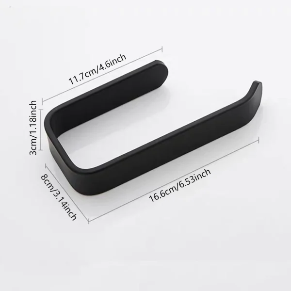 New 1PC Acrylic Toilet Paper Holder Tissue Rack Wall Mounted Bathroom Kitchen Roll Holder Paper Rack Modern Tissue Roll Hanger 6