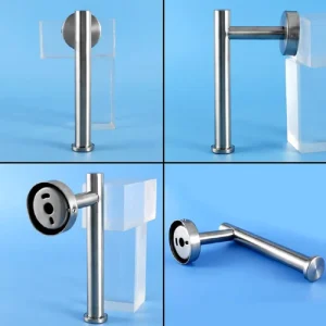 SUS 304 Stainless Steel Toilet Paper Holder,Round Tissue Holder,Paper Roll Dispenser 1