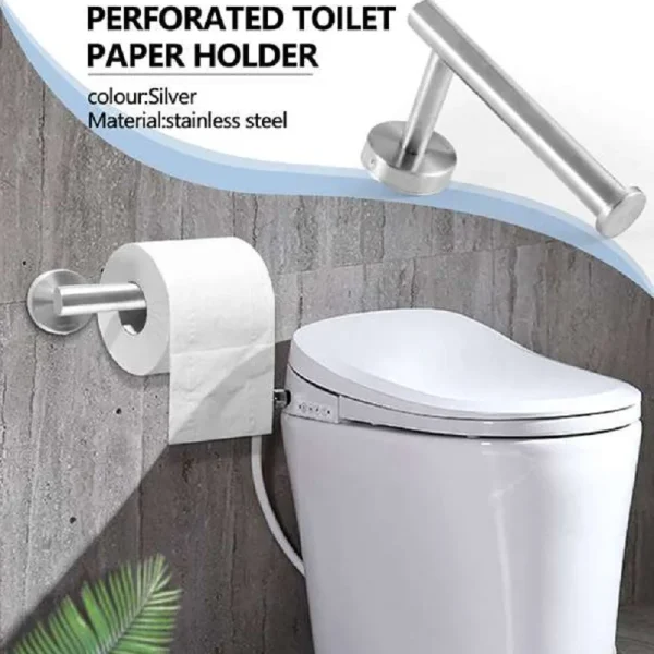 SUS 304 Stainless Steel Toilet Paper Holder,Round Tissue Holder,Paper Roll Dispenser 5