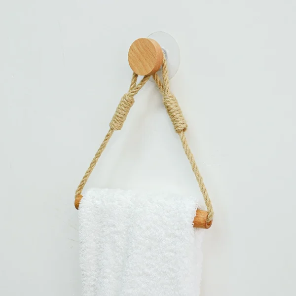Toilet Paper Holder Wall Mounted WC Washroom Bathroom Accessories Wooden Rolling Paper Tissue Holder for Toilet Towel Rack 2