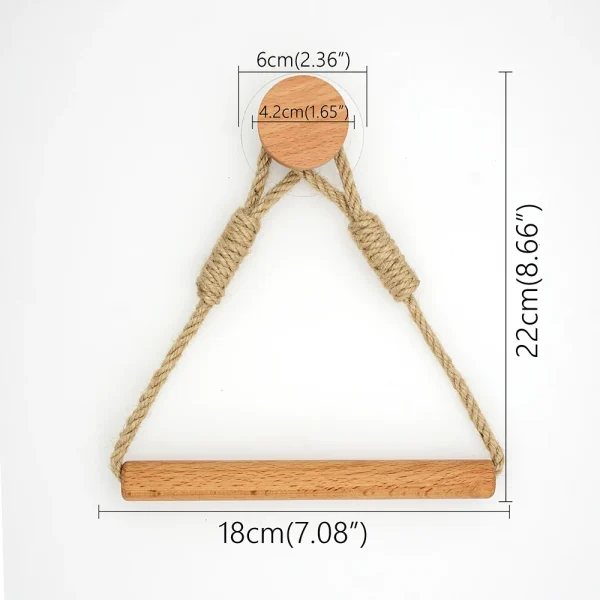 Toilet Paper Holder Wall Mounted WC Washroom Bathroom Accessories Wooden Rolling Paper Tissue Holder for Toilet Towel Rack 3