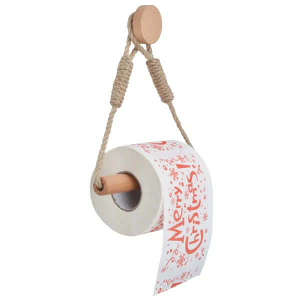 Toilet Paper Holder Wall Mounted WC Washroom Bathroom Accessories Wooden Rolling Paper Tissue Holder for Toilet Towel Rack 4