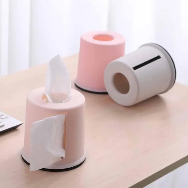 Plastic Roll Paper Holder Towel Tissue Box Storage Case Car Desktop Napkins Holder Organizer For Kitchen Bathroom Supplies 4