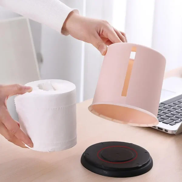 Plastic Roll Paper Holder Towel Tissue Box Storage Case Car Desktop Napkins Holder Organizer For Kitchen Bathroom Supplies 6