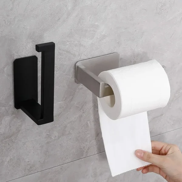 304 Stainless Steel Chrome Finished Toilet Roll Paper Holder Wall Mounted Quadrate Mirror Polished Bathroom Accessories 3