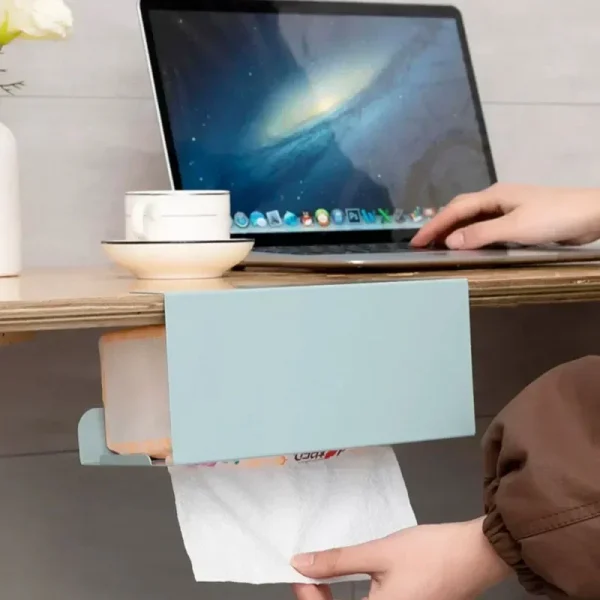 Tissue Box Under Cabinet Paper Towel Holder Multi-functional Iron Strong load-bearing Paper Towel Rack Desk Kitchen Accessories 5