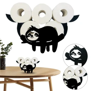Steel Toilet Paper Holder Bathroom Wall Decoration Mount Kitchen Paper Shelf Storage Sheep 7 Rolls Metal Sheep Roll Tissue Stand 1