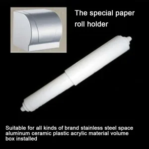 1/3PCS Replacement Toilet Roll Paper Shaft White Plastic Toilet Roll Holder Roller Spindle Insert Spring For Bathroom Accessory 1