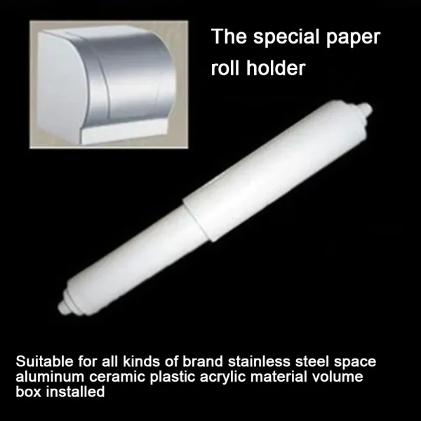 1/3PCS Replacement Toilet Roll Paper Shaft White Plastic Toilet Roll Holder Roller Spindle Insert Spring For Bathroom Accessory 1