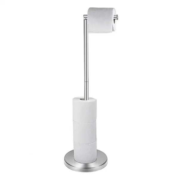 Toilet Paper Holder Lightweight Toilet Roll Paper Storage Rack Thick Base Stainless Steel Tissue Holder Home Accessories 3