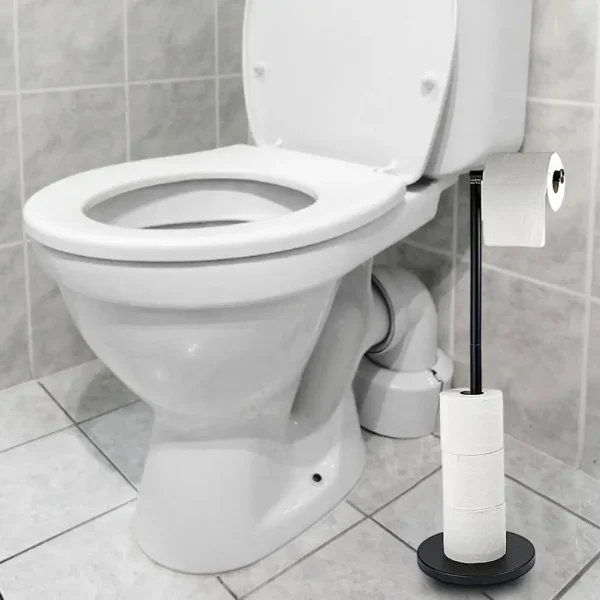 Toilet Paper Holder Lightweight Toilet Roll Paper Storage Rack Thick Base Stainless Steel Tissue Holder Home Accessories 6