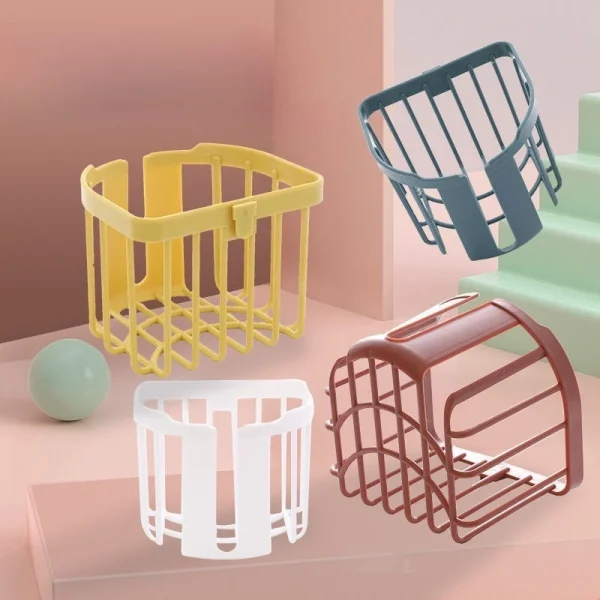 Non Perforated Bathroom Tissue Holder Lightweight Toilet Storage Rack Toilet Paper Drawer Toilet Paper Roll Wall Mounted 6
