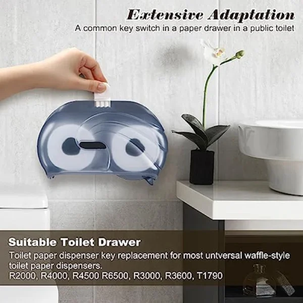Promotion! Tissue Dispenser Keys, Toilet Paper Dispenser Keys Compatible For Pacific Tissue And Toilet Paper Dispensers 3