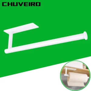 White Paper Roll Holder Adhesive Stainless Steel Black Brushed Gold Bathroom Toilet Kitchen Paper Towel Holder Tissue Hanging 1