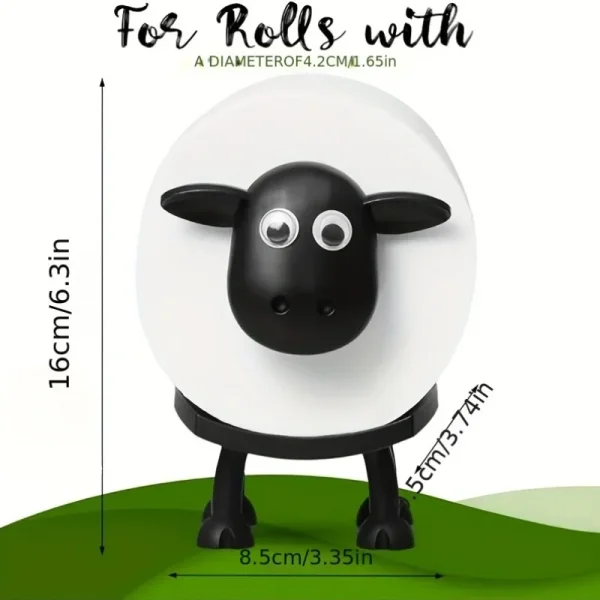 Sheep Shaped Toilet Paper Holder Stand Self Supporting Animal Decor Bathroom Tissue Roll Storage Cute Design 2025 6