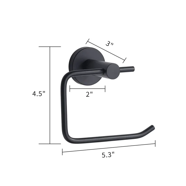 SARIHOSY Stainless Steel Toilet Paper Holder Bathroom Accessories Paper Roll Shelf Towel Rack 2