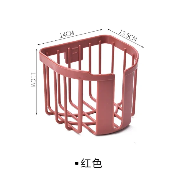 Self Adhesive Wall Mounted Roll Paper Box, Vintage Toilet Paper Holder, Strong Kitchen Basket, Bathroom Accessories 6