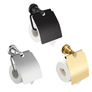 Zinc Alloy Stainless Steel Toilet Paper Holder Wall Mount Punching Bathroom Kitchen Tissue Roll Dispenser 1