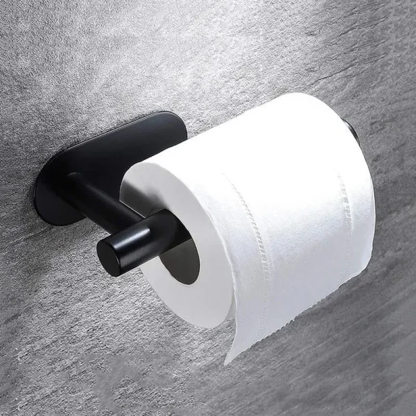 No Drilling Toilet Paper Holder SUS304 Stainless Steel Self Adhesive Wall Mount Tissue Towel Roll Dispenser for Bathroom Kitchen 4