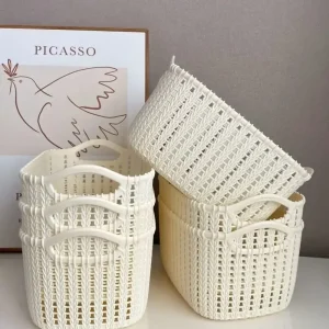 Washing Storage Basket Plastic Storage Basket Kitchen Storage Basket Snack Storages Box Bathroom Shower Frame Home Accessories 1