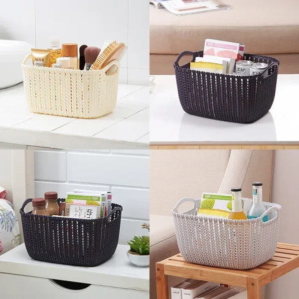 Washing Storage Basket Plastic Storage Basket Kitchen Storage Basket Snack Storages Box Bathroom Shower Frame Home Accessories 3