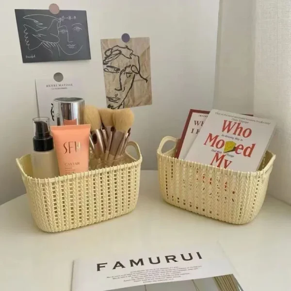 Washing Storage Basket Plastic Storage Basket Kitchen Storage Basket Snack Storages Box Bathroom Shower Frame Home Accessories 4