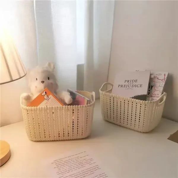 Washing Storage Basket Plastic Storage Basket Kitchen Storage Basket Snack Storages Box Bathroom Shower Frame Home Accessories 5