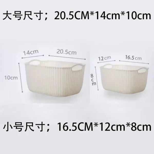Washing Storage Basket Plastic Storage Basket Kitchen Storage Basket Snack Storages Box Bathroom Shower Frame Home Accessories 6
