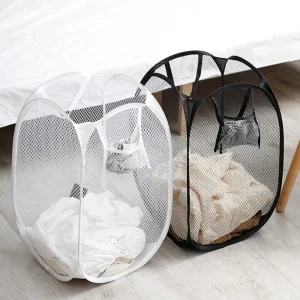 Dirty Clothes Basket Skeleton Ventilated Foldable Easy Storage Portable Large Capacity Clothes Basket 1