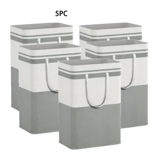 1/2/3/4/5 PCS Laundry Basket with Handle Waterproof Laundry Hamper 72L Capacity Foldable Clothes Sundries Organizer Storage Box 1