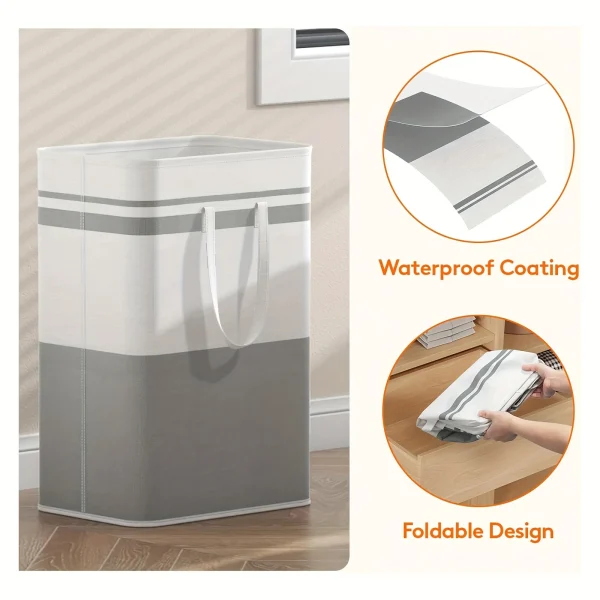 1/2/3/4/5 PCS Laundry Basket with Handle Waterproof Laundry Hamper 72L Capacity Foldable Clothes Sundries Organizer Storage Box 5
