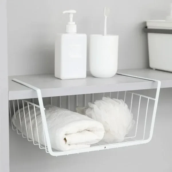 Kitchen storage rack dormitory storage artifact hanging layered seasoning hanging basket hanging cabinet bottom hanging rack 5