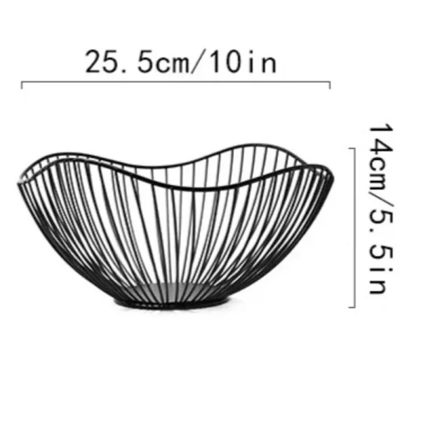 Fruit Durable Metal Wire Bowl Nordic Style Iron Home Snac Bread Dining Table Indoor Cosmetic Storage Basket 6