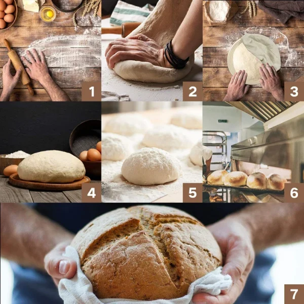 Round or Oval Banneton With Liner Bread Proofing Basket Natural Rattan Basket Baking Utensils Bread Baskets Fermentation Tools 6