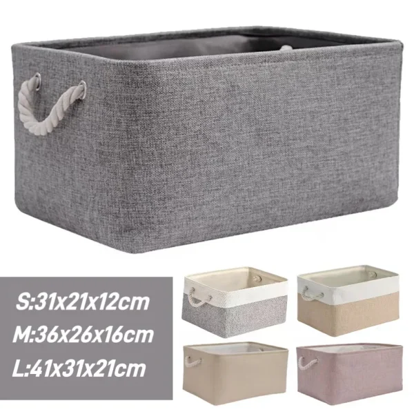 Sundries Storage Basket Cabinet Storage Box Laundry Basket for Toys Clothes Socks Book Organizer Multi-functional Storage Tool 1