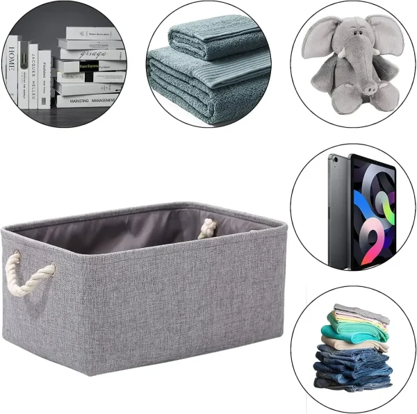 Sundries Storage Basket Cabinet Storage Box Laundry Basket for Toys Clothes Socks Book Organizer Multi-functional Storage Tool 3