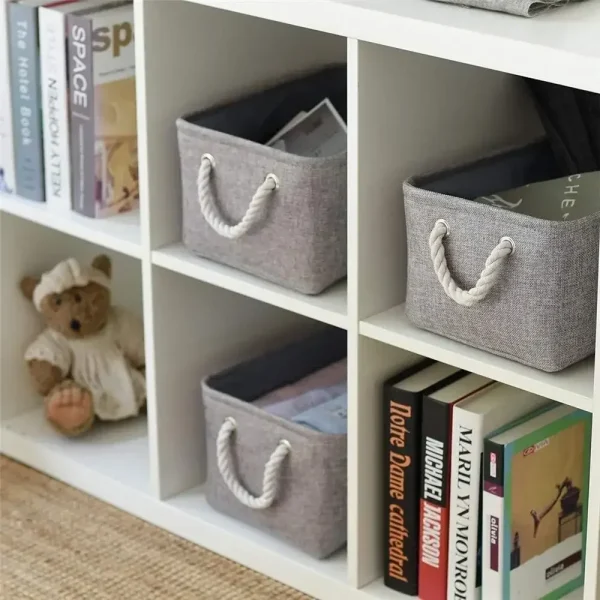 Sundries Storage Basket Cabinet Storage Box Laundry Basket for Toys Clothes Socks Book Organizer Multi-functional Storage Tool 4