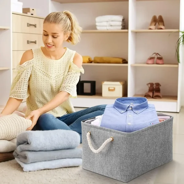 Sundries Storage Basket Cabinet Storage Box Laundry Basket for Toys Clothes Socks Book Organizer Multi-functional Storage Tool 5