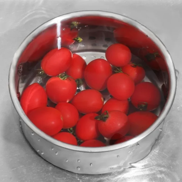 Space Saving Stainless Steel Strainer Basket Kitchen Sink Garbage Filter Swan Dry and Wet Separation Hook Drain Rack 4