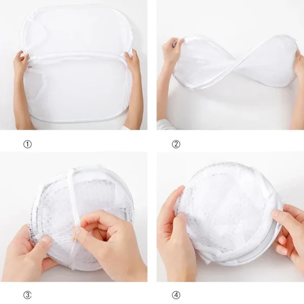 Dirty Clothes Basket Skeleton Ventilated Foldable Easy Storage Portable Large Capacity Clothes Basket 5