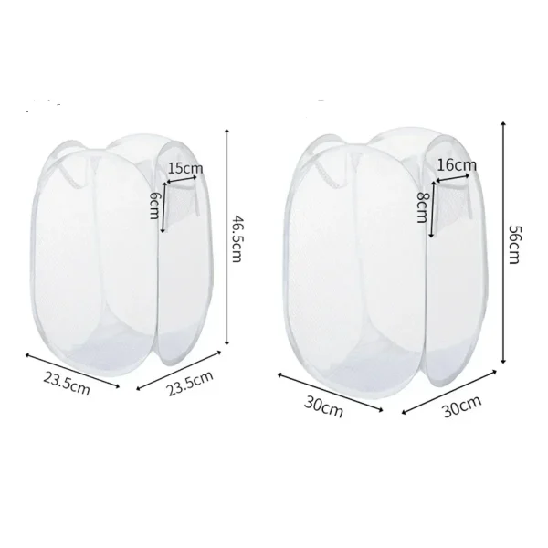 Dirty Clothes Basket Skeleton Ventilated Foldable Easy Storage Portable Large Capacity Clothes Basket 6