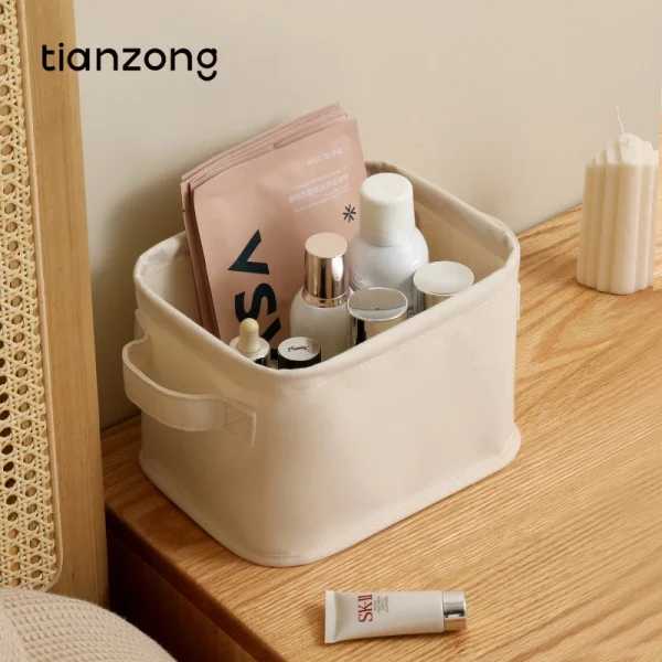Tianzong clutter storage basket Household snack toy storage box Drawer storage rack Storage basket storage box small 4