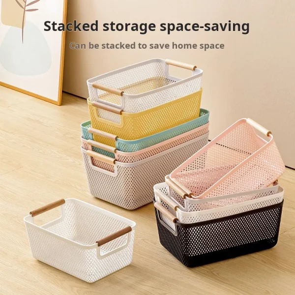 Multi Functional Hollow Storage Basket, Miscellaneous Plastic Storage Basket, Bathroom Headboard, Desktop, Kitchen, Outdoor Frui 1