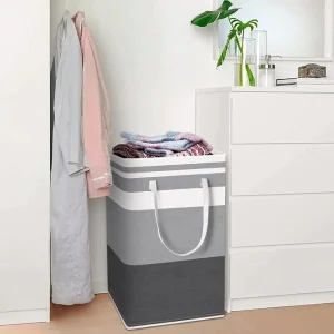 1PC Fabric Laundry Basket Simple Clothes Sundries Storage Box Foldable Bag Large Capacity Laundry Basket 1