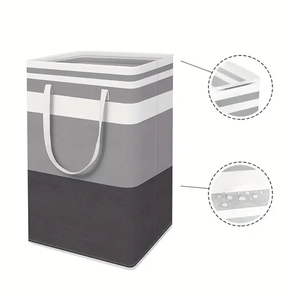 1PC Fabric Laundry Basket Simple Clothes Sundries Storage Box Foldable Bag Large Capacity Laundry Basket 3