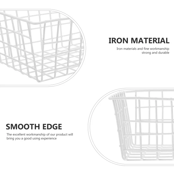 Freezer Storage Basket Fruit Vegetable Refrigerator Organizer Deep Container Food Bin Partition Baskets Kitchen Snack Containers 5